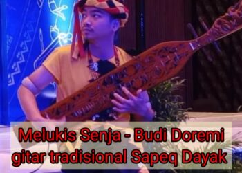Melukis Senja, Versi Gitar Dayak