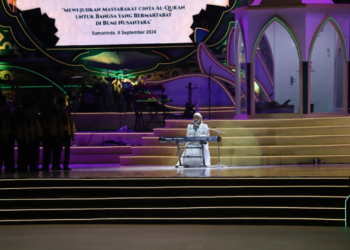 Penampilan Memukau Putri Ariani di Pembukaan MTQ Nasional