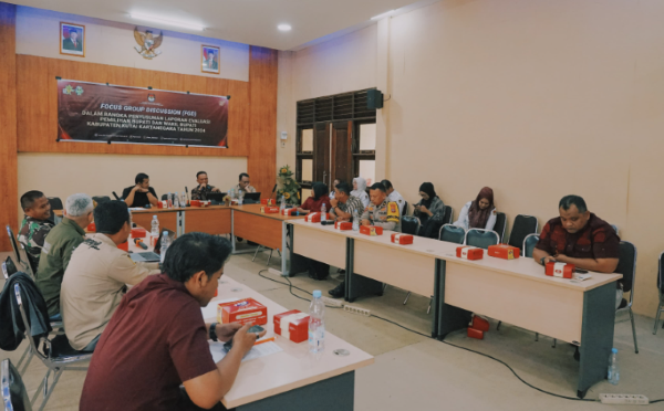 KPU Kukar Terima Masukan Diskominfo Saat Evaluasi Pilkada 2024