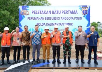 Polda Kaltim Gelar Peletakan Batu Pertama Perumahan Polri di Balikpapan