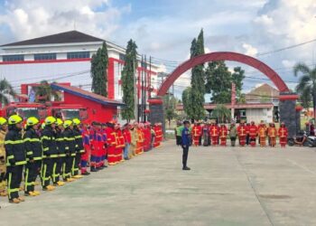 Disdamkarmatan Kukar Gelar Apel Kesiapsiagaan Menjelang Ramadan