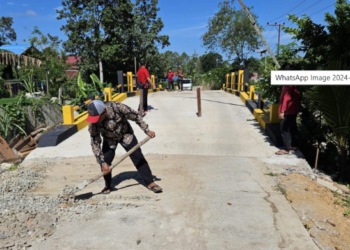 Masyarakat Gembira Jembatan Dusun Antai Desa Sebulu Modern Selesai