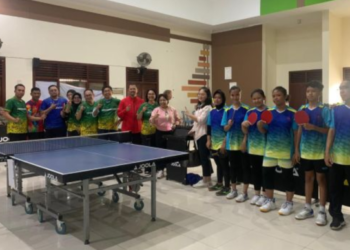 Kontingen Fornas Kaltim Rebut 4 Emas dan 1 Perak dari Inorga Pingpong