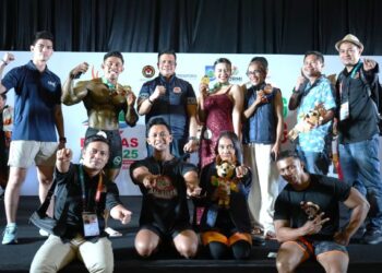 Inorga Binaraga dan Fisik Sumbang Dua Emas dan Satu Perunggu