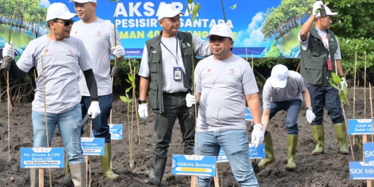 Penanaman 4.000 Mangrove di Bontang Warisan Hijau untuk Masa Depan