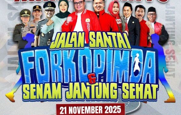 Jalan Sehat Forkopimda dan Senam Jantung Sehat Digelar di Kecamatan Marang Kayu