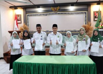 Perkuat Zona Integritas, Kemenag Kukar Teken Capaian Kinerja 2026