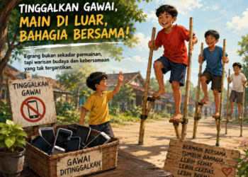 Egrang, “Tombol Jeda” di Tengah Riuhnya Dunia Digital