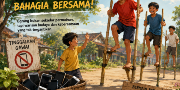 Egrang, “Tombol Jeda” di Tengah Riuhnya Dunia Digital