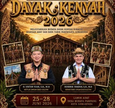 Festival Budaya Dayak Kenyah Desa Pampang