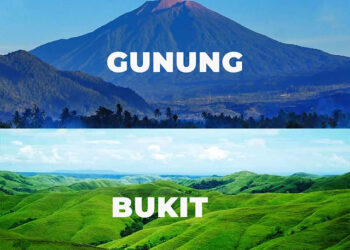 Tahukah Kamu Perbedaan Bukit dan Gunung?