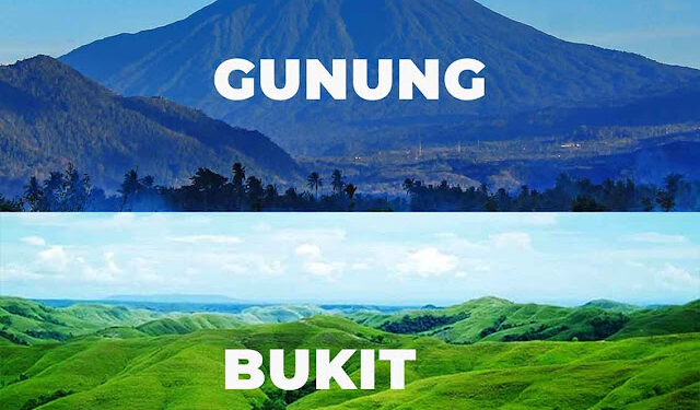 Tahukah Kamu Perbedaan Bukit dan Gunung?