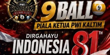 Meriahkan HUT RI Ke-81, Klub Biliar PWI Kaltim Gelar Turnamen Biliar