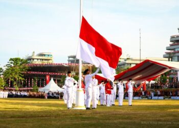 Inklusif dan Khidmat, Upacara Penurunan Bendera Peringatan HUT ke-81 RI