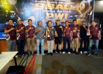 Turnamen Billiar Piala Bergilir Ketua PWI Kaltim Sukses Jadi Jembatan Silaturahmi