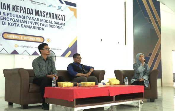 Jurusan Akuntansi Polnes Gelar Sosialisasi Pencegahan Investasi Bodong di SMKN 8 Samarinda