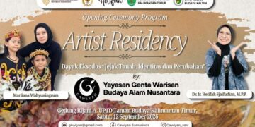 Yayasan Gawiyyan Gelar Jejak Budaya Dayak Lewat Goresan Kanvas
