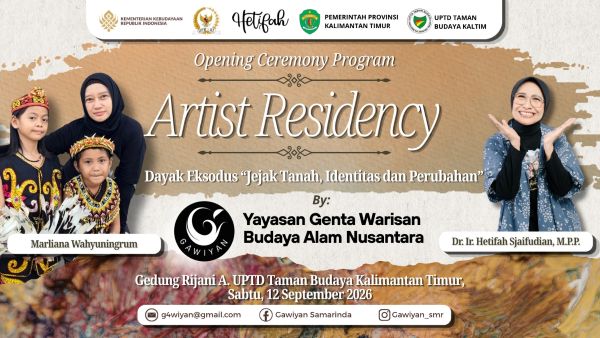 Yayasan Gawiyyan Gelar Jejak Budaya Dayak Lewat Goresan Kanvas